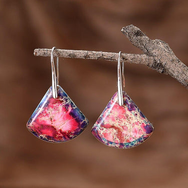 Echo Jasper Drop Earrings-Your Soul Place